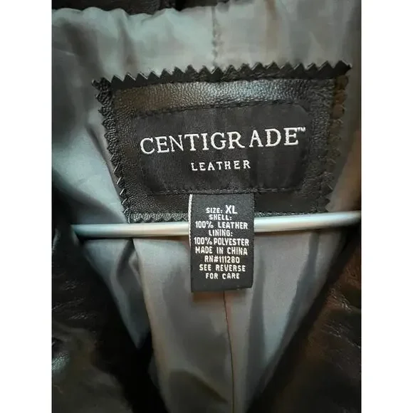Leather trench coat, Centigrade brand , XL super soft, small repair cuff - Picture 3 of 10